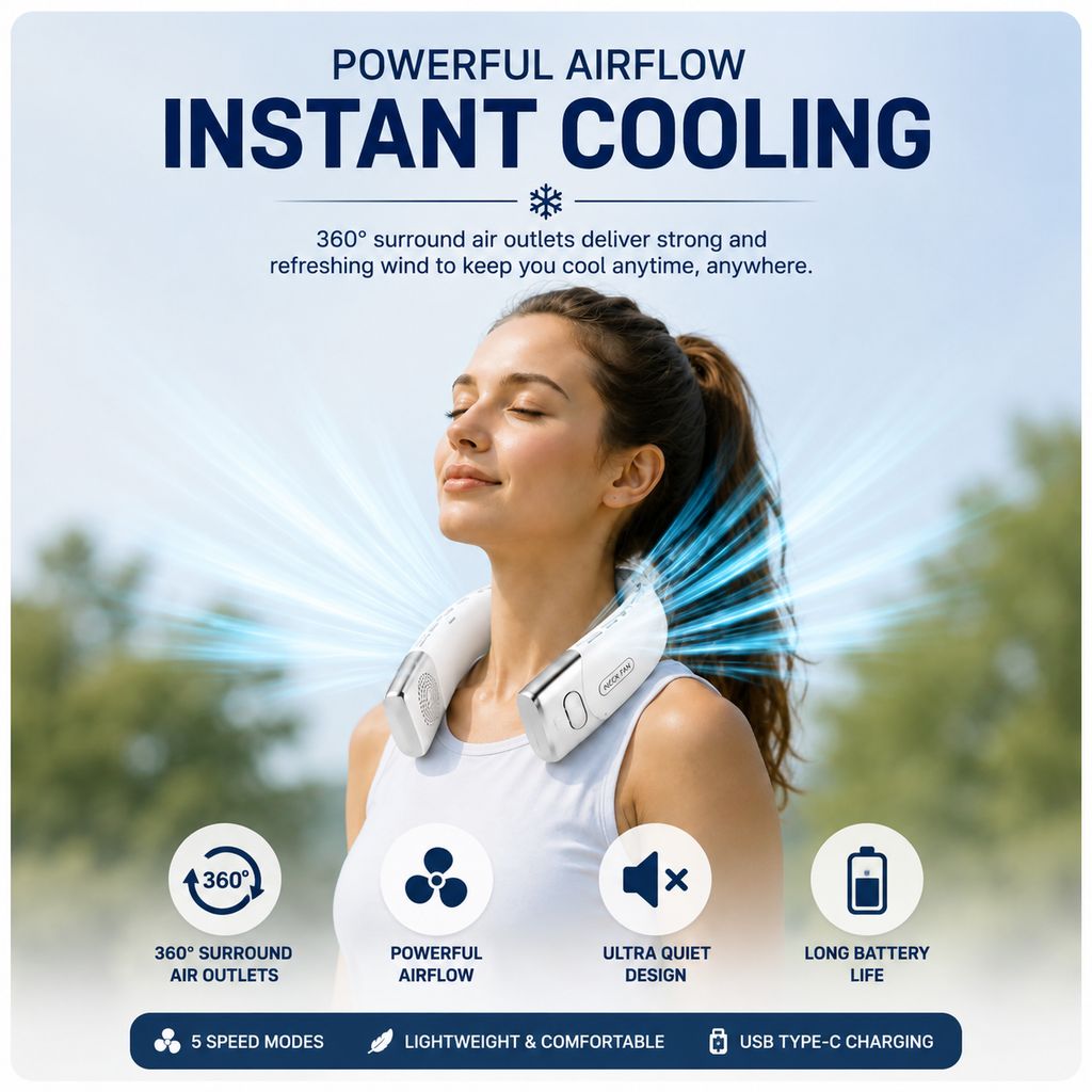 Portable Neck Cooling Fan