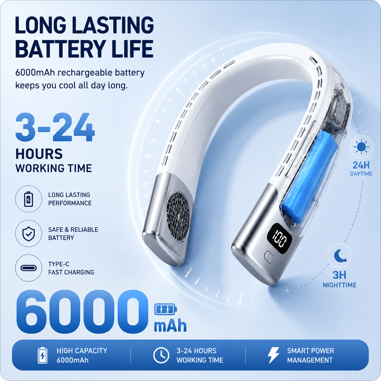 Portable Neck Cooling Fan
