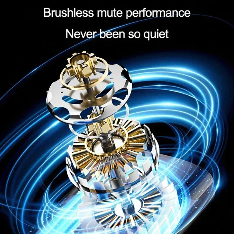 2026 Hanging Neck Fan 6000mah Portable Air Conditioner Type-C USB Rechargeable Air Cooler 5 Speed Electric For Summer