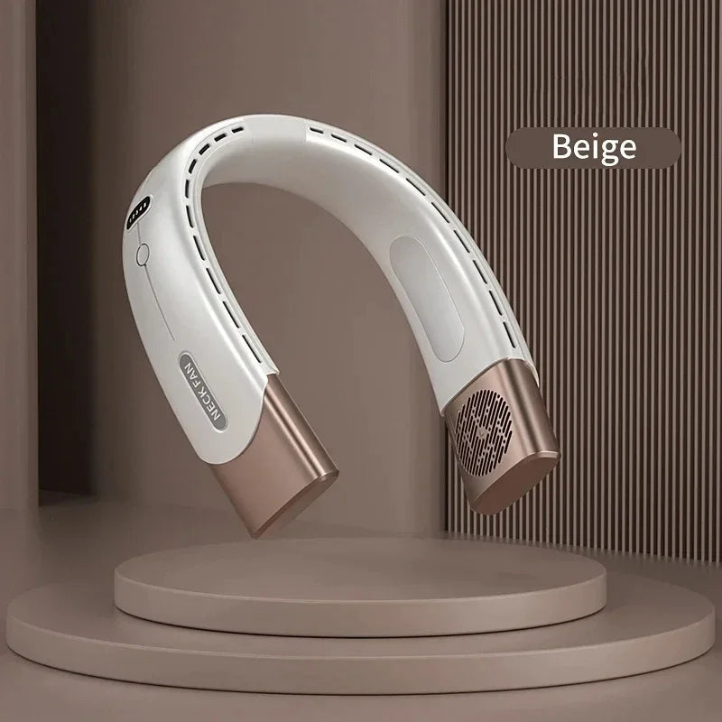 2026 Hanging Neck Fan 6000mah Portable Air Conditioner Type-C USB Rechargeable Air Cooler 5 Speed Electric For Summer